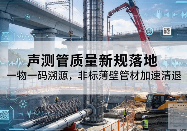 宝应声测管质量新规落地，一物一码溯源，非标薄壁管材加速清退